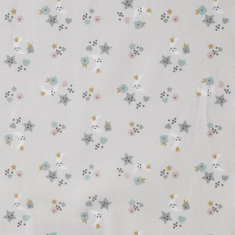 Printed Cotton SINS Greige / Vintage Multicolored